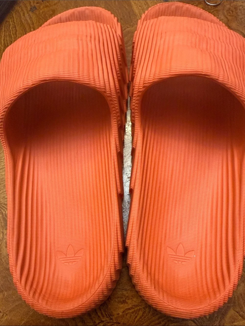 adidas Men's Ribbed Coral Slide Sandals
